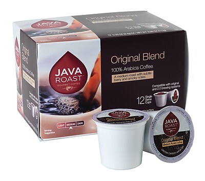 Java Roast Single Serve Cup Coffee, Original Blend, 12pk Staples